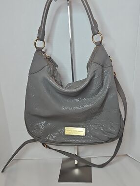 Marc by Marc Jacobs Gray Leather Hobo Bag